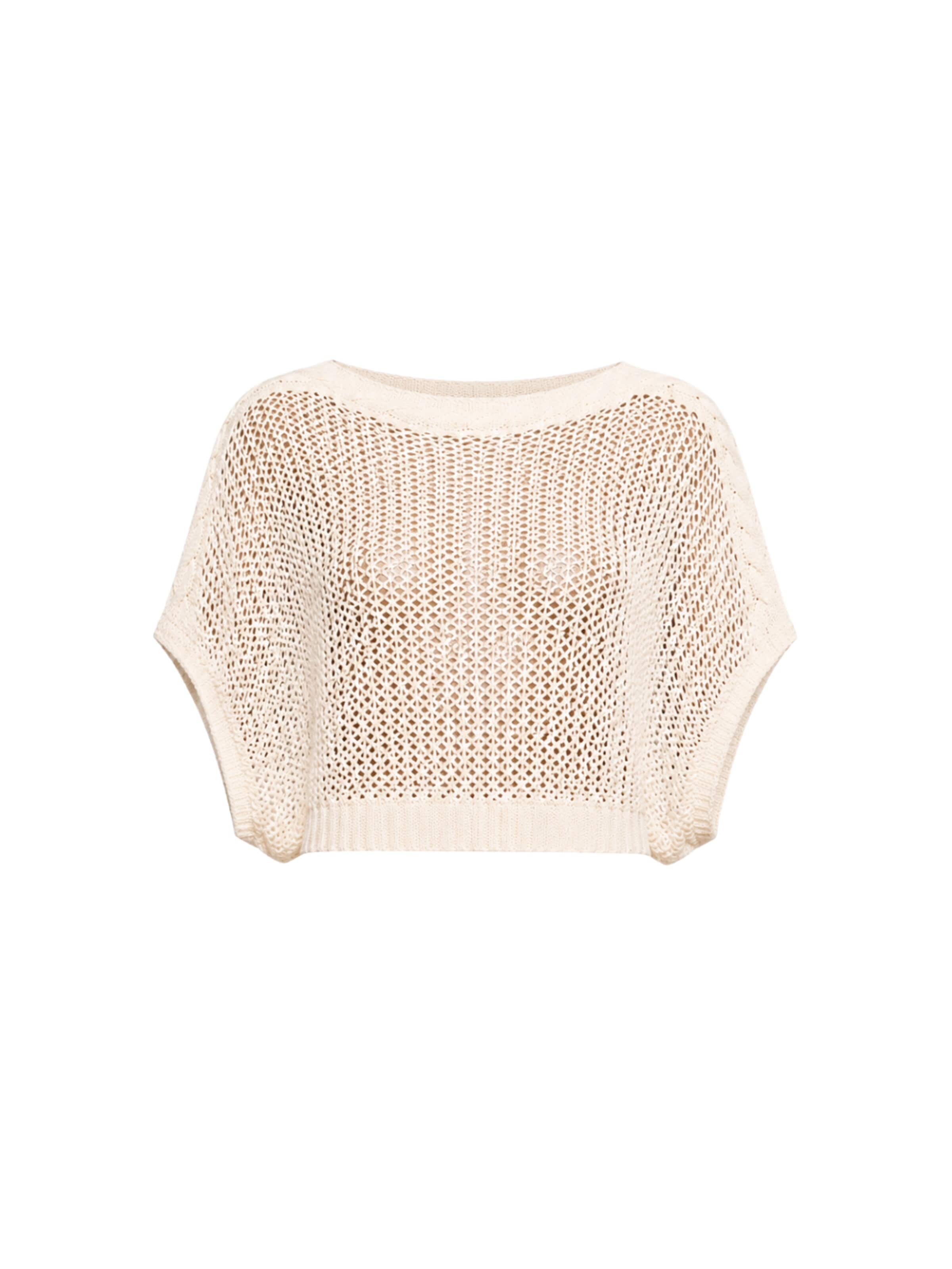 Süel knitwear Sticktop 'Birthday'‌‌‌‌ in Beige: Vorderseite