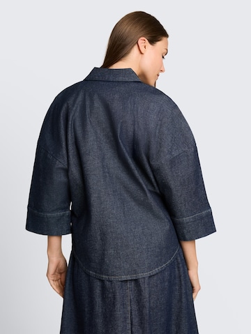 Chemisier TOM TAILOR en bleu