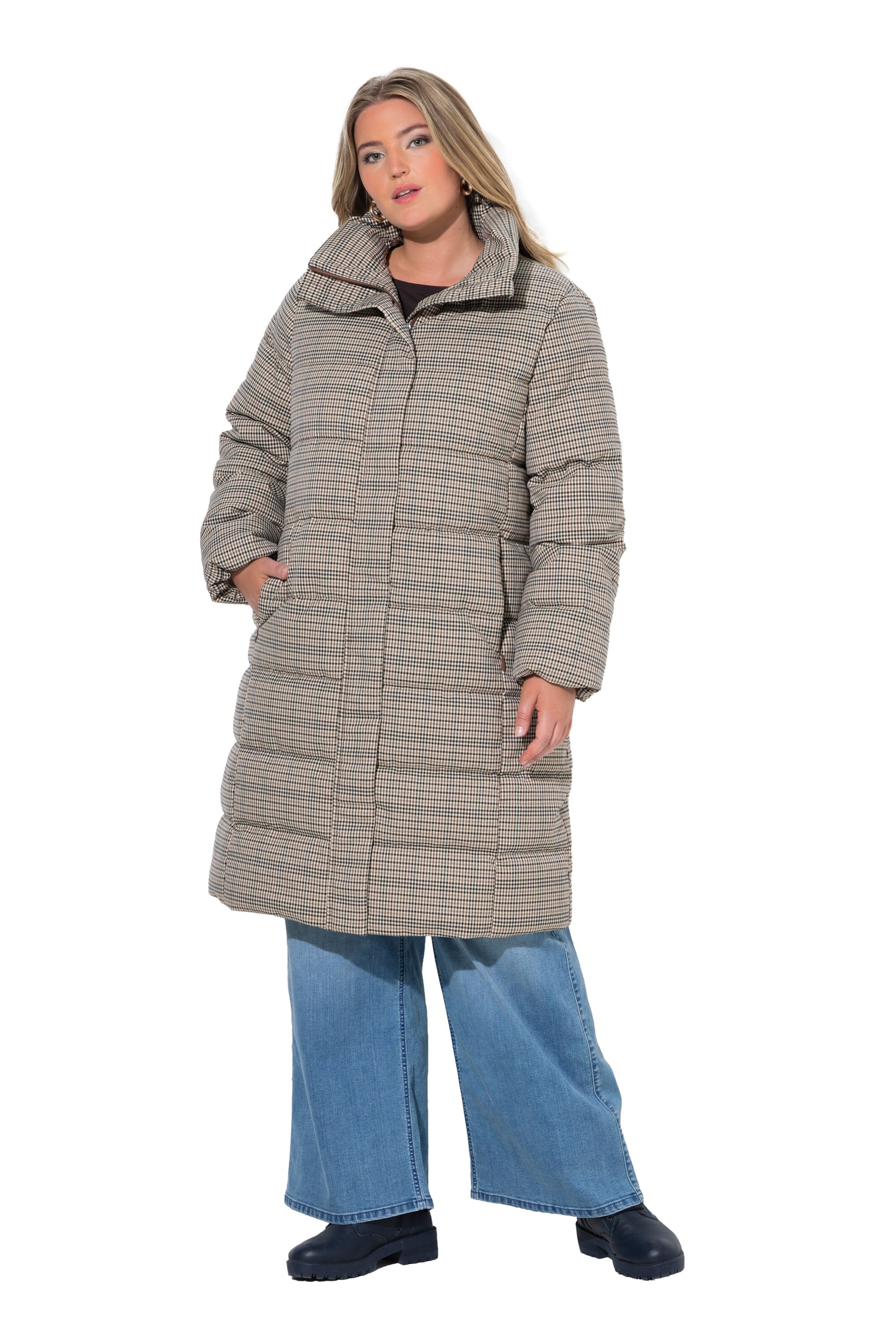 Ulla Popken Winter coat in Brown: front