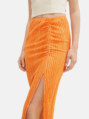 TOM TAILOR DENIM Skirt in Orange