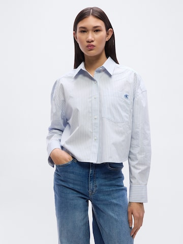 Chemisier Calvin Klein Jeans en bleu : devant