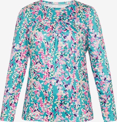 Marškinėliai 'Fashion Look' iš FELIPA, spalva – kremo / turkio spalva / purpurinė / rausvai violetinė spalva, Prekių apžvalga