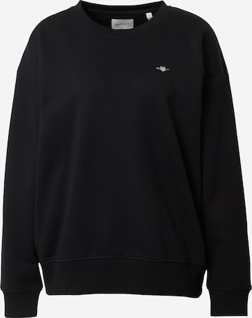 Sweat-shirt GANT en noir : devant