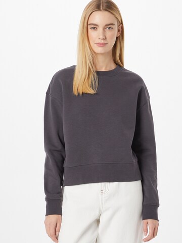 Sweat-shirt QS en gris : devant