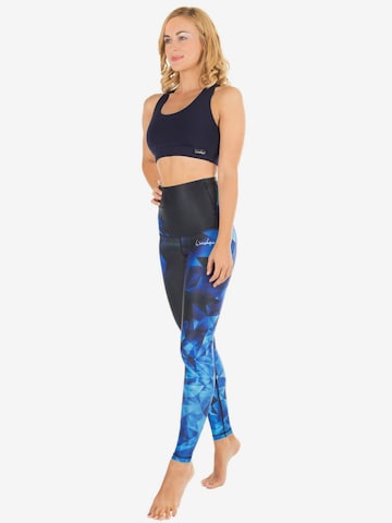Winshape Skinny Sportovní kalhoty 'HWL102' – modrá