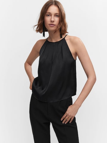 MANGO Blouse 'HAX' in Zwart: voorkant