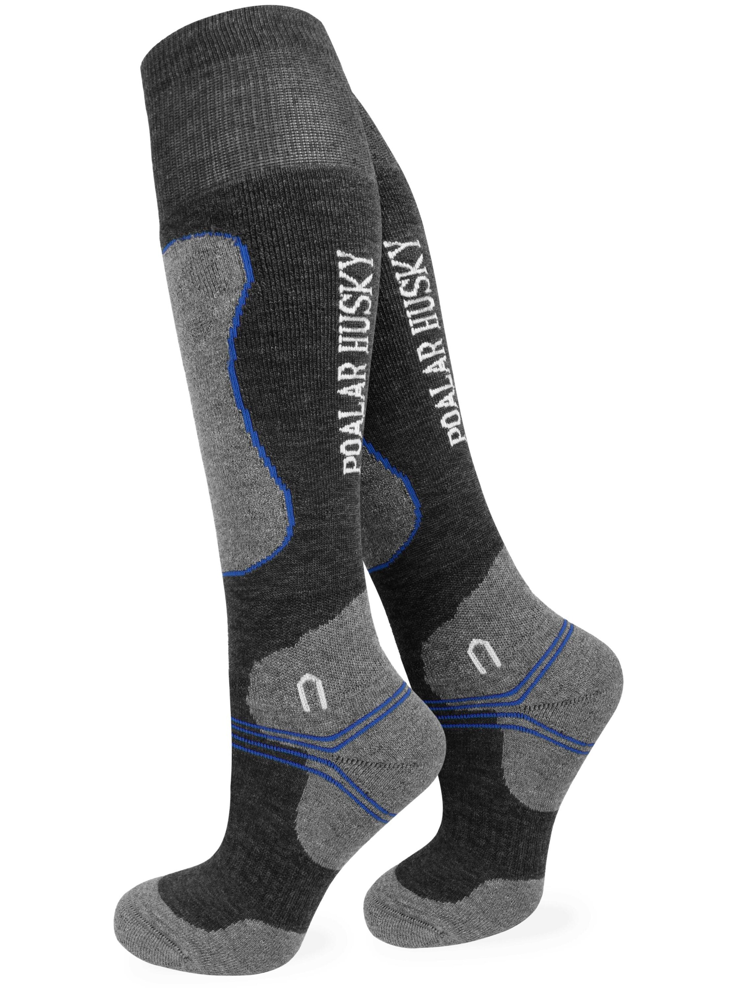 Chaussettes montantes Polar Husky en gris