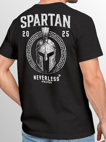 Neverless Shirt 'Spartan' in Black: front