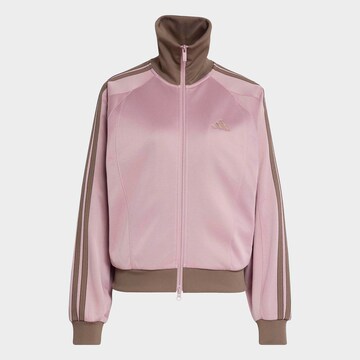 ADIDAS SPORTSWEAR Athletic Zip-Up Hoodie in Pink: front