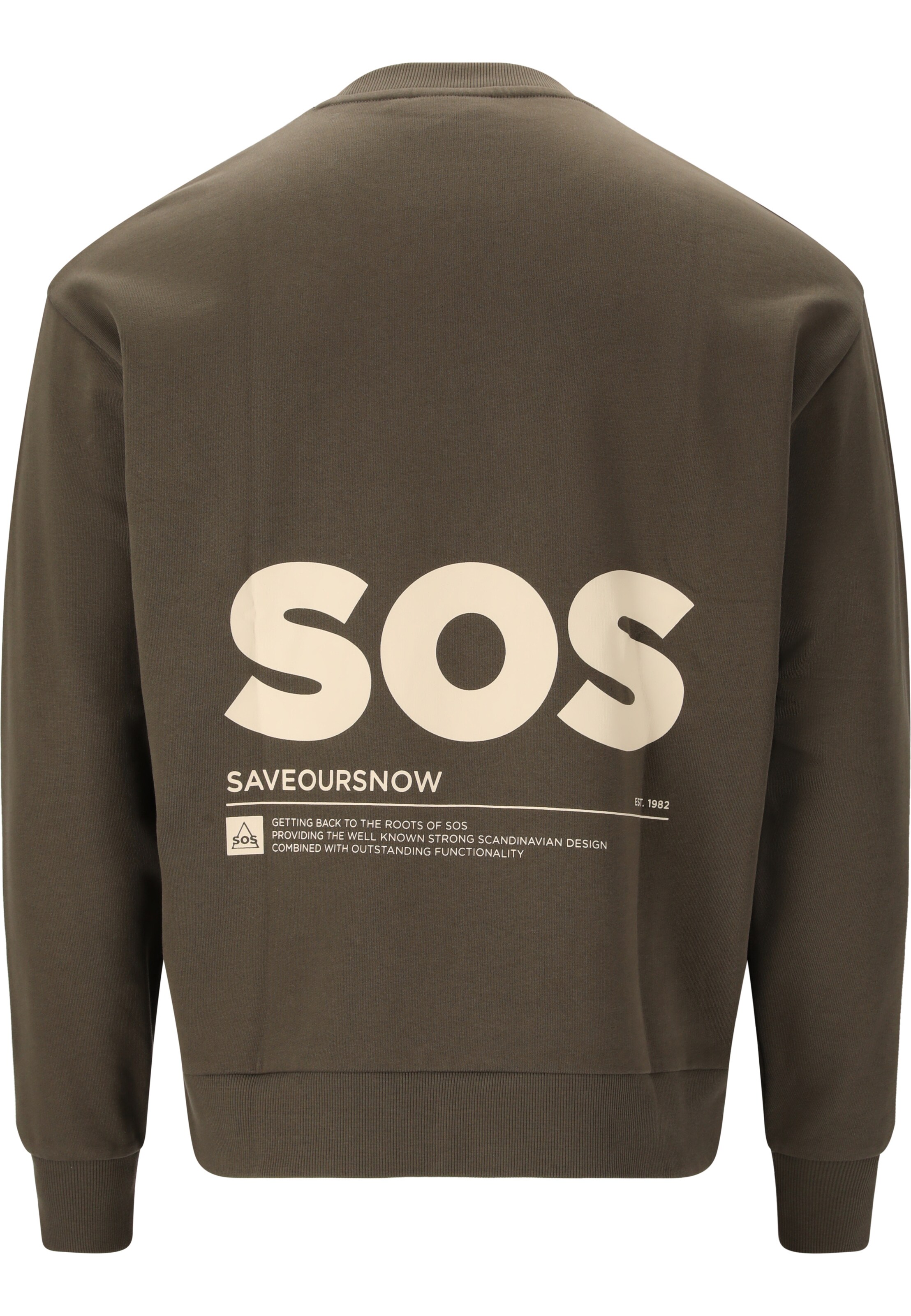 SOS Sweatshirt 'Bovec' in Brown