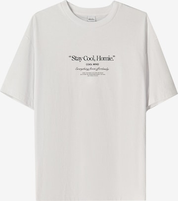 Bershka Koszulka w kolorze biały: przód