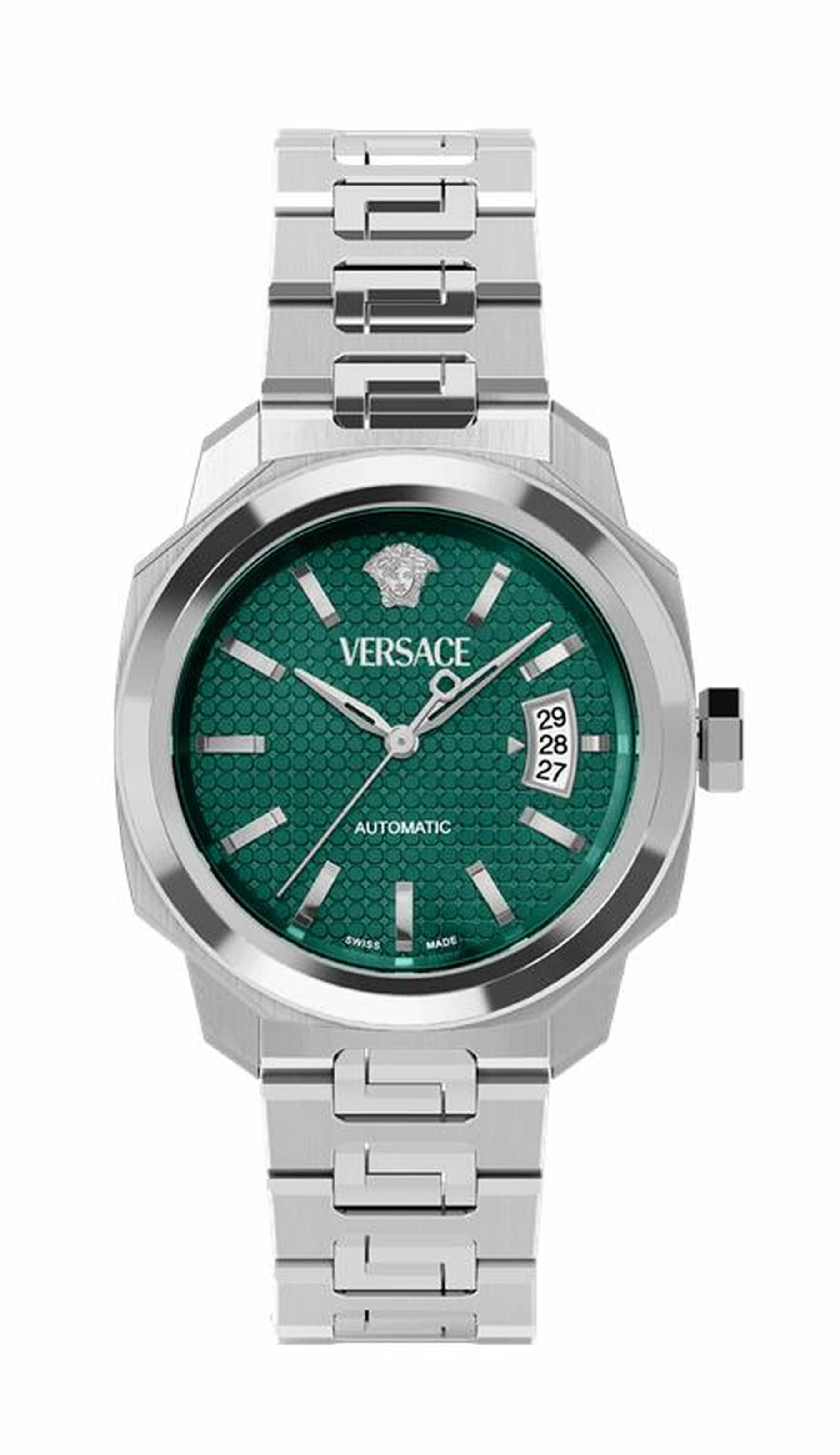 VERSACE Uhr 'Dylos' in Silber: Vorderseite