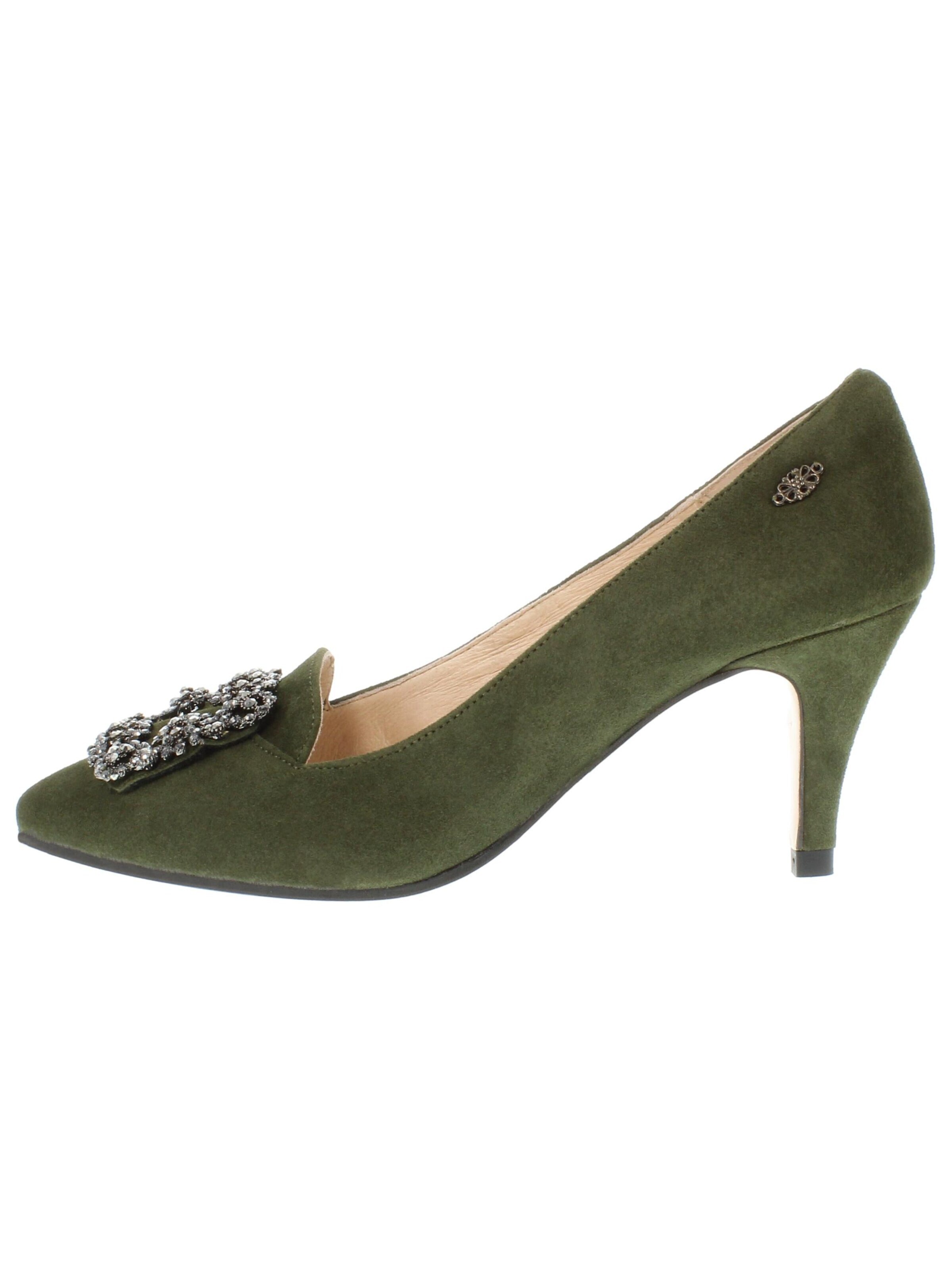 XAVER LUIS Schuhmanufaktur Pumps 'Marica' in 36 in Olive, Item view
