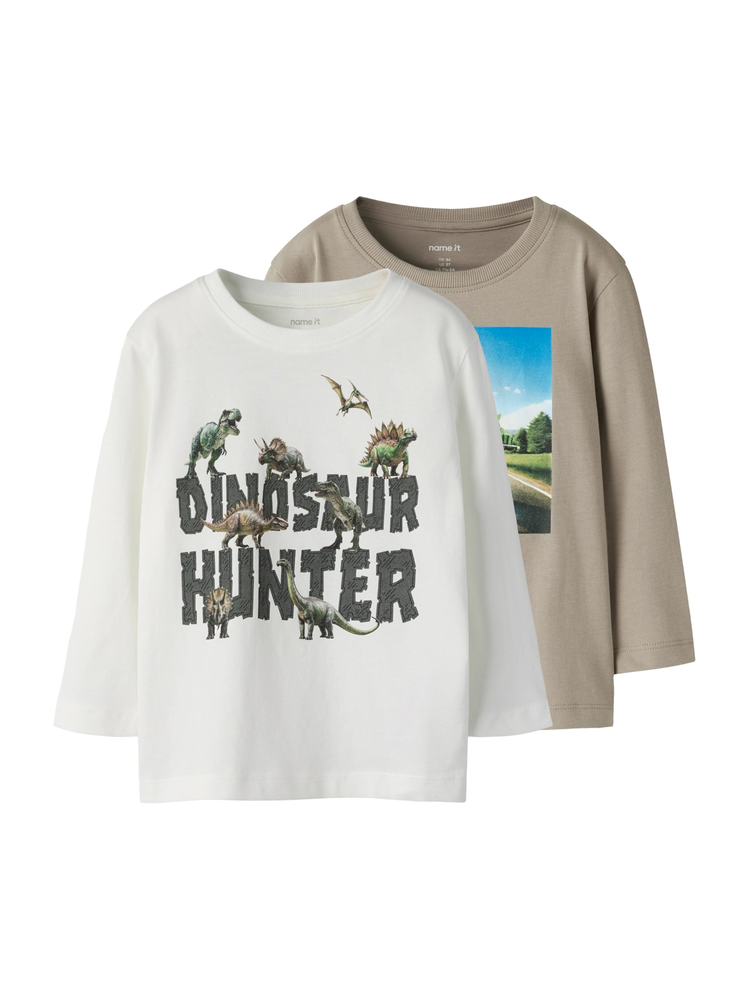 NAME IT Póló 'NMMVoto' - szürke: elől