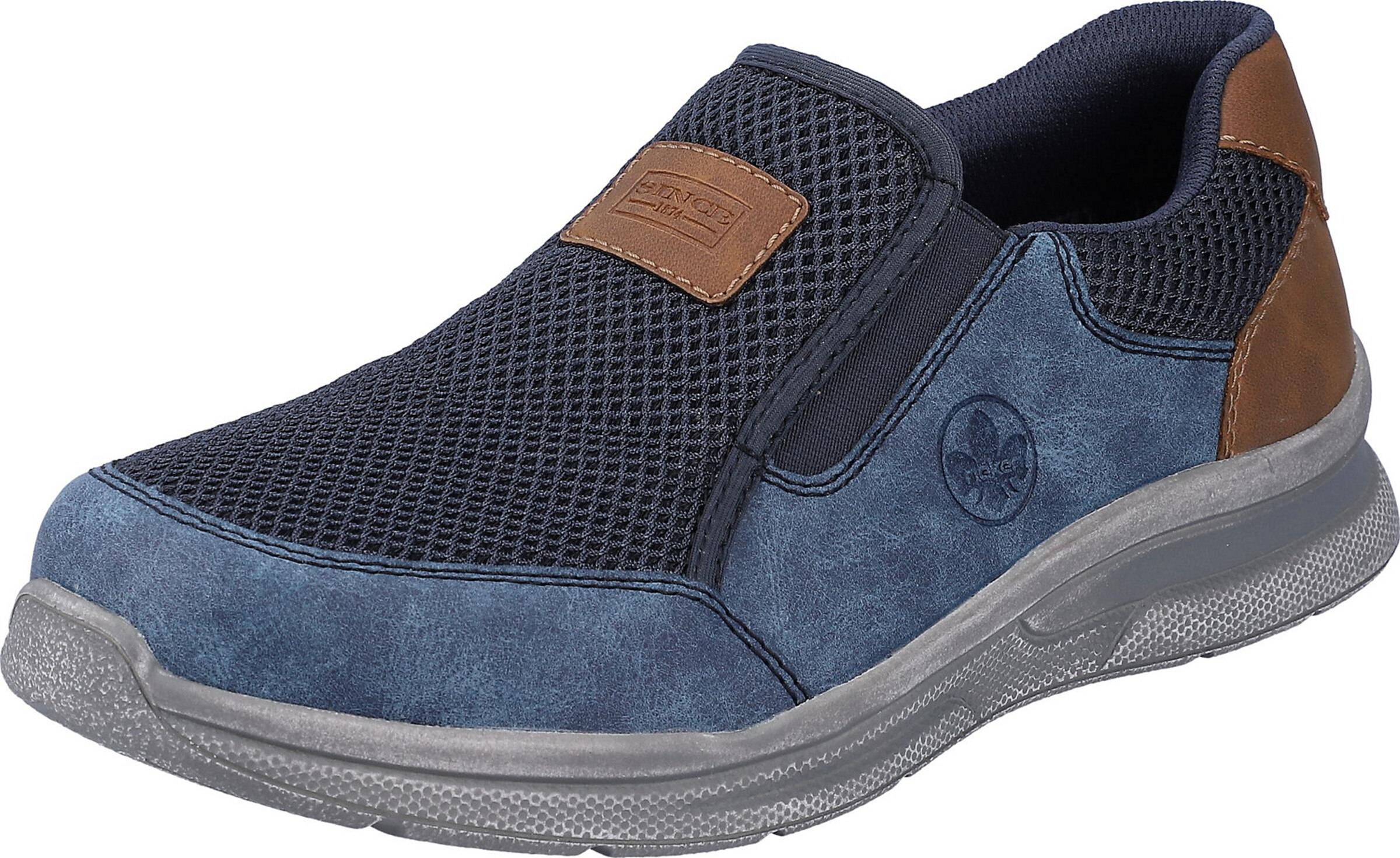 Rieker Slip On in Blau: Vorderseite