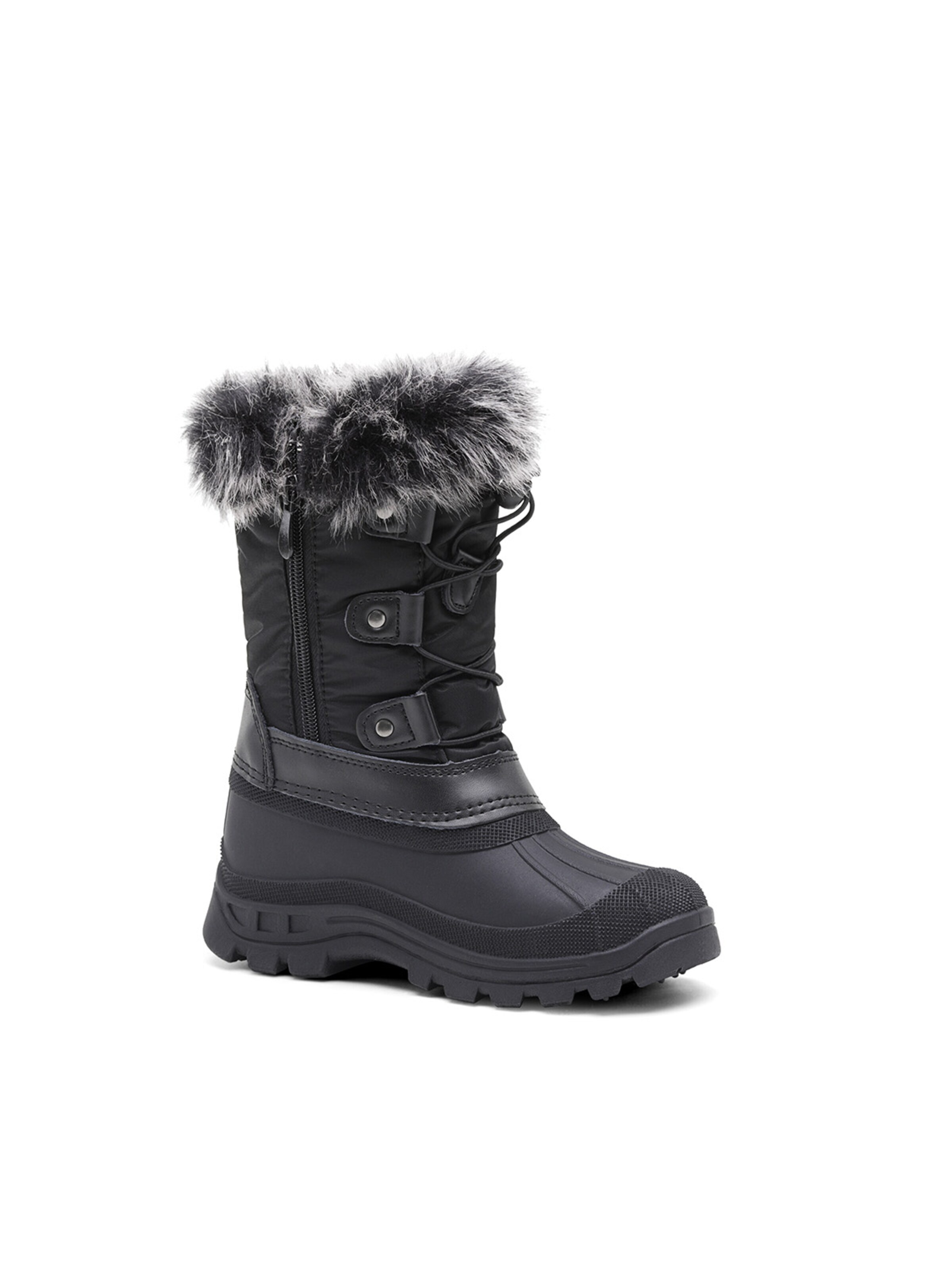 Bottes 'DREAM PAIRS Jungen Mädchen Schneestiefel Fashion Schnürstiefel' Dream Pairs en noir