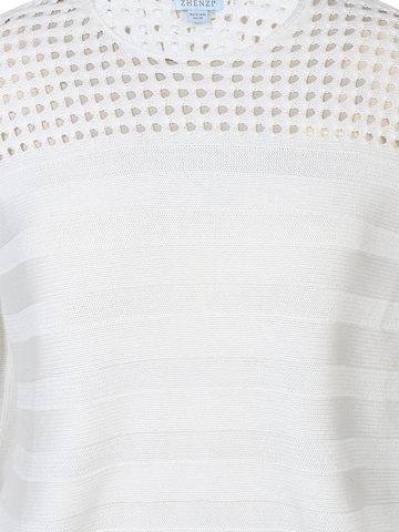 Chemisier 'Capri 1246' Zhenzi en blanc