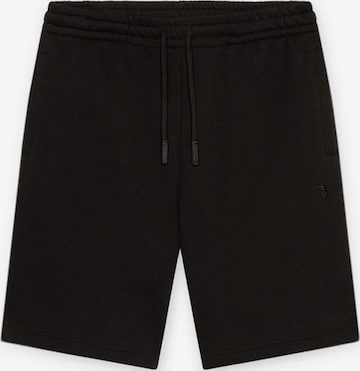 Trussardi - regular Pantalón en negro: frente