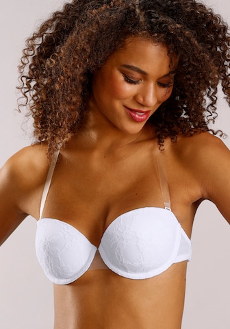 LASCANA Bra in White: front