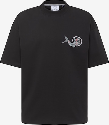 T-Shirt 'Dorio' Carlo Colucci en noir : devant