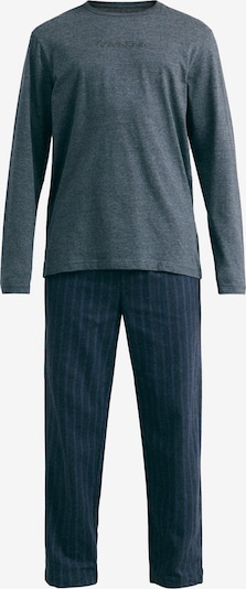 Ilga pižama iš Calvin Klein Underwear, spalva – mėlyna / antracito spalva, Prekių apžvalga