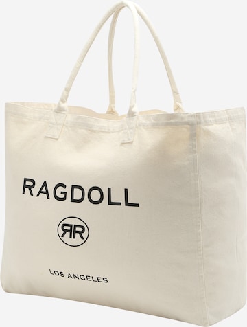 Ragdoll LA Nakupovalna torba | bela barva: sprednja stran