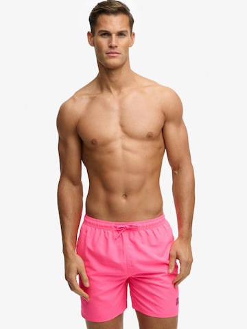 Superdry & Co Rövid fürdőnadrágok 'ESSENTIAL 16' - rózsaszín