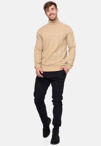 INDICODE JEANS Pullover 'Saini' in Beige