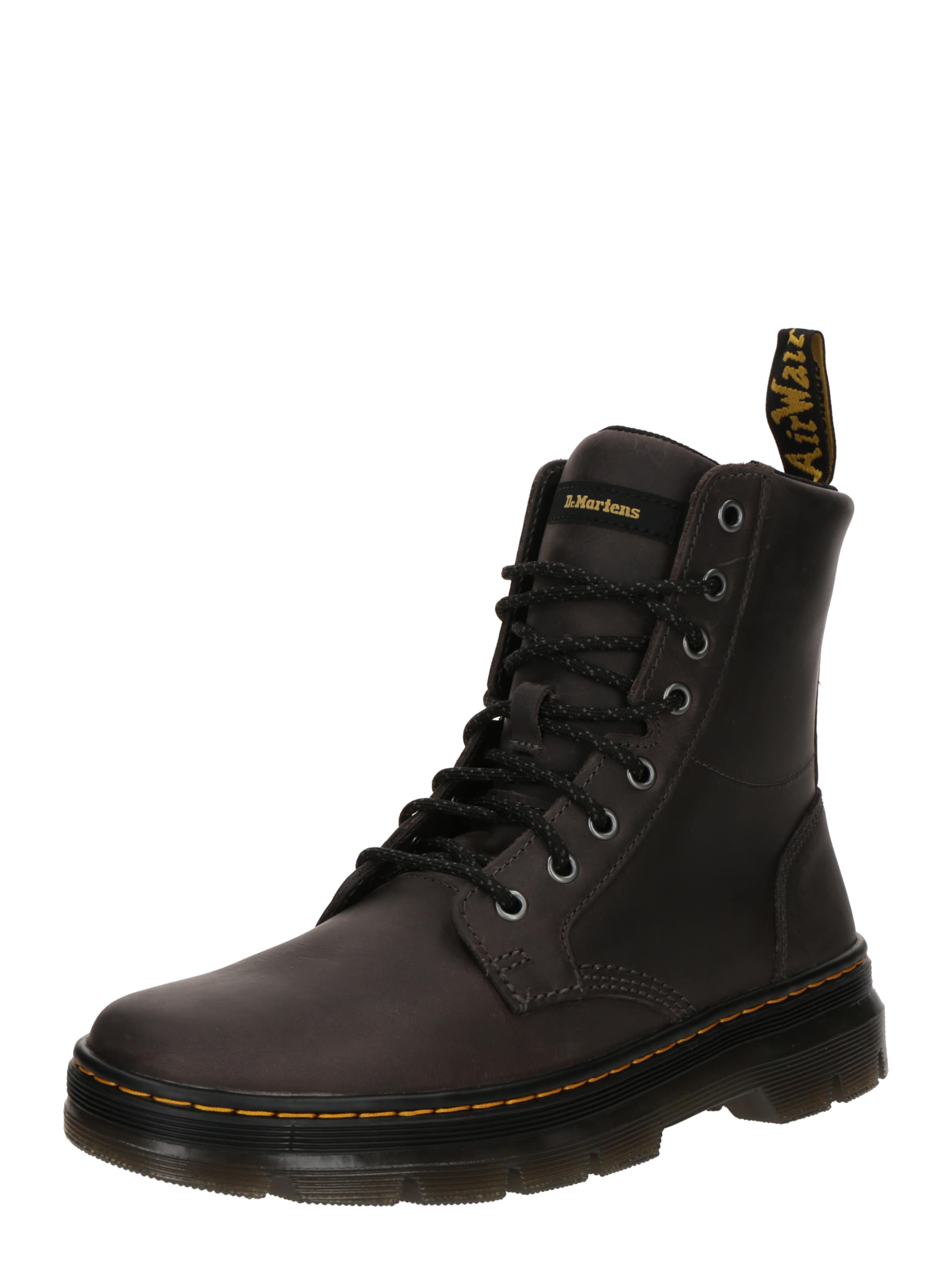 pelēks Dr. Martens Šņorzābaki: no priekšpuses