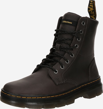 pelēks Dr. Martens Šņorzābaki: no priekšpuses