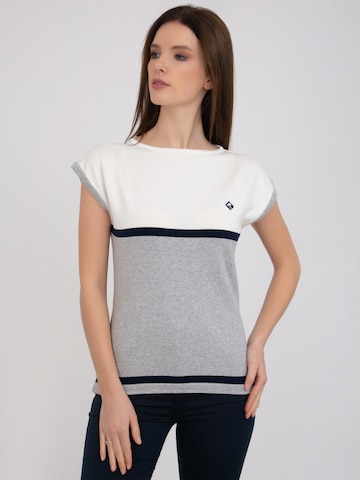 Sir Raymond Tailor Sweater 'Thaiss' in White: front