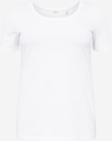 Esprit Curves Skjorte i hvit: forside