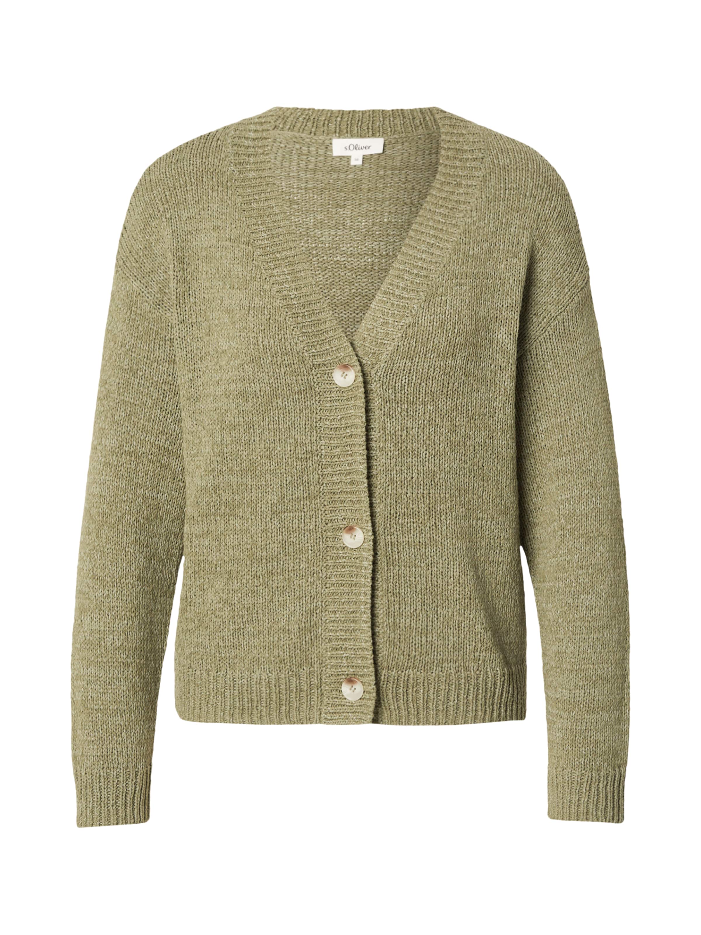 s.Oliver Gebreid vest in de kleur Kaki, Productweergave