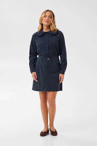 Kaffe Rok in Blauw