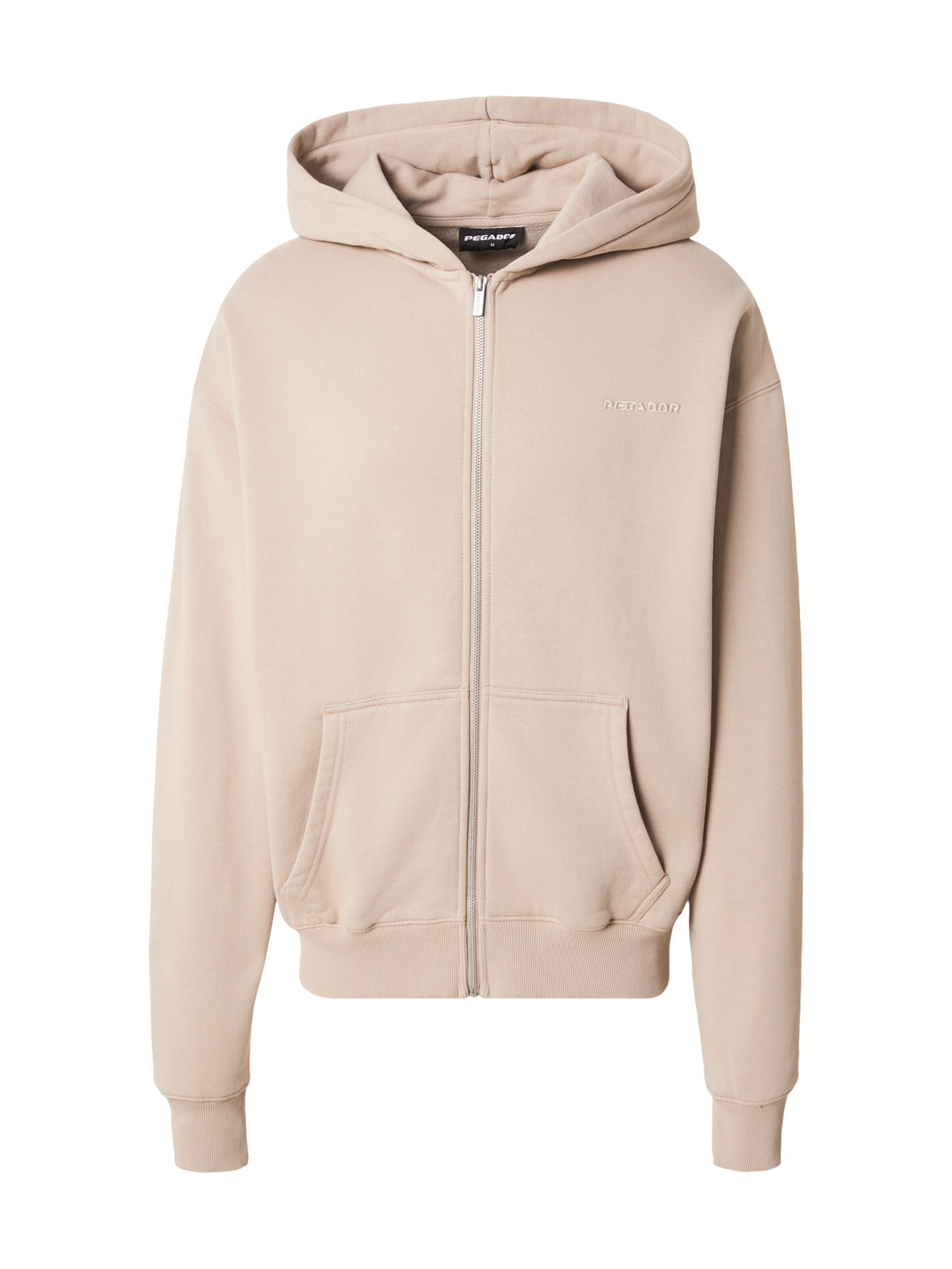 Pegador Sweatjacke in Grau: Vorderseite
