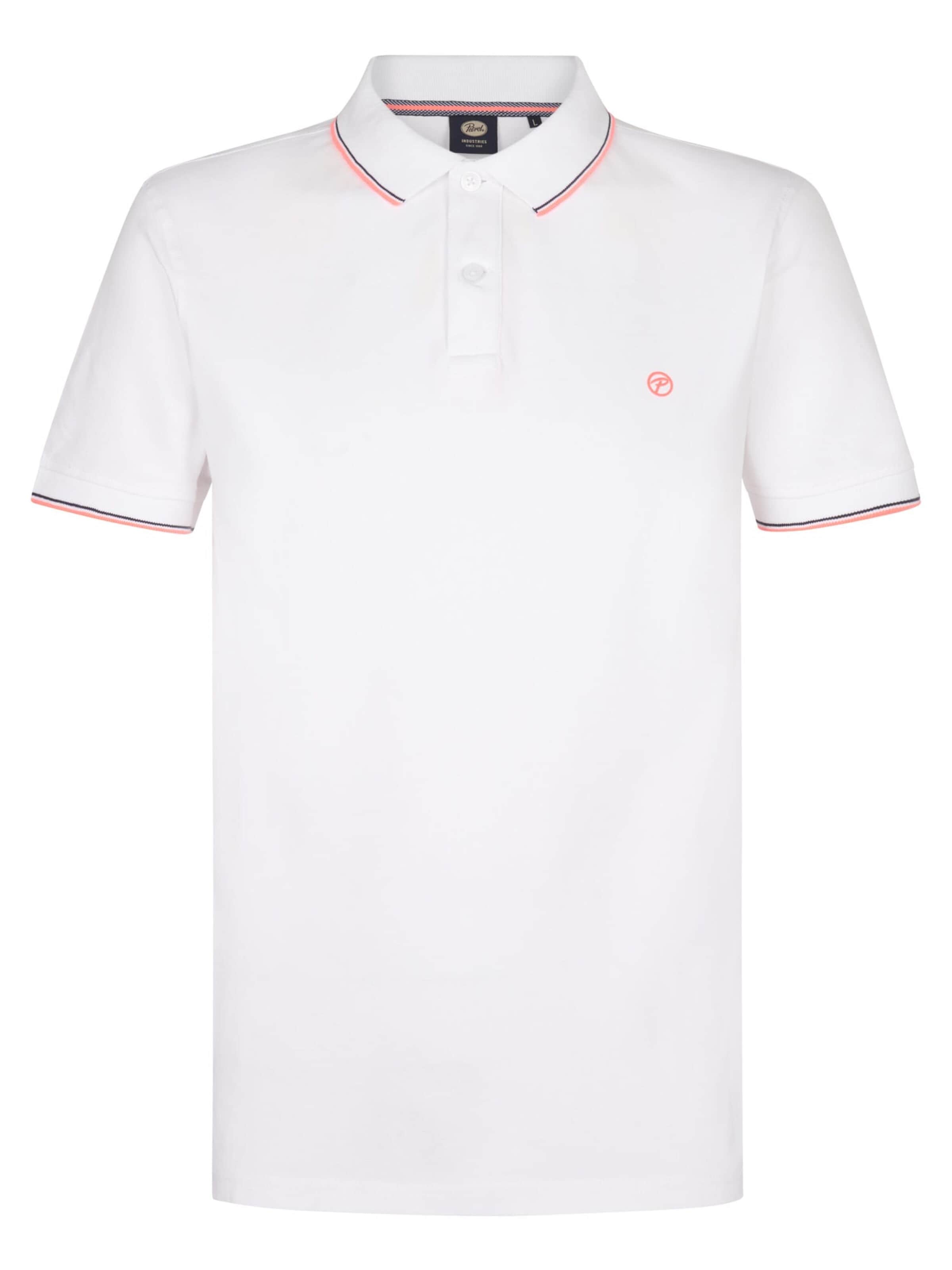 PETROL INDUSTRIES MEN Shirt 'M-ROS-POL003' in Wit: voorkant