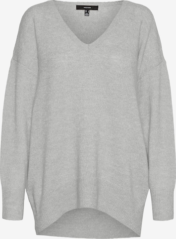 Vero Moda Curve Pullover 'Vigga' in Grau: predná strana