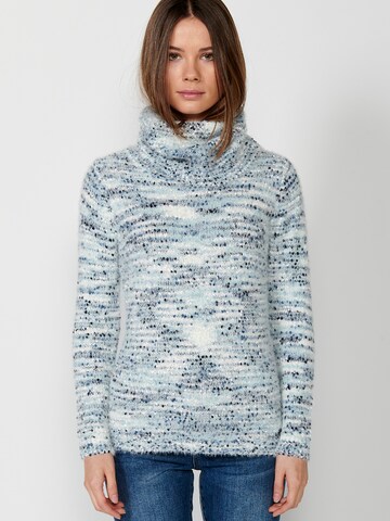 Pull-over KOROSHI en bleu : devant