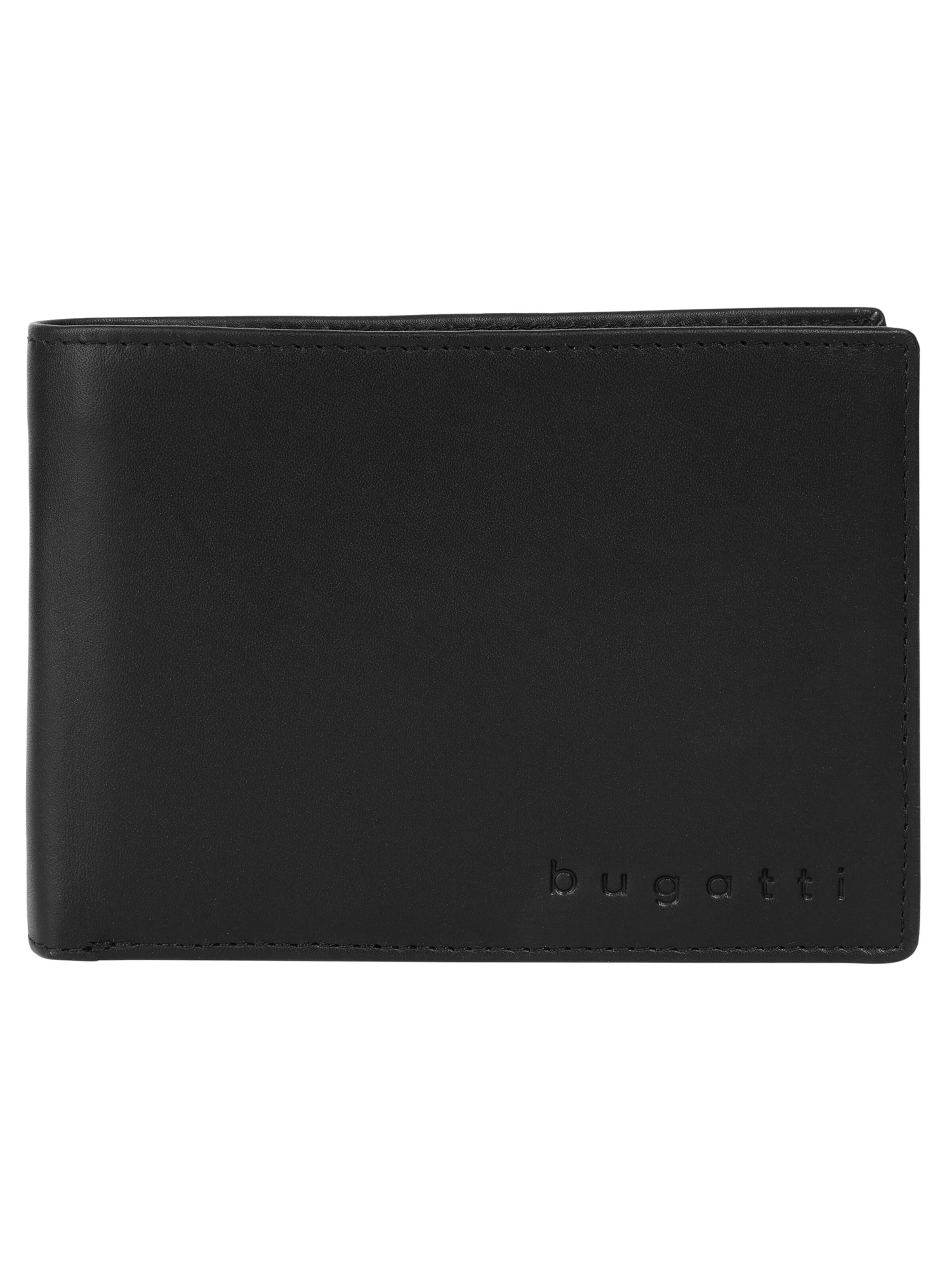 bugatti Portemonnaie 'SUPER SLIM RFID'‌‌‌‌‌ in Schwarz: Vorderseite