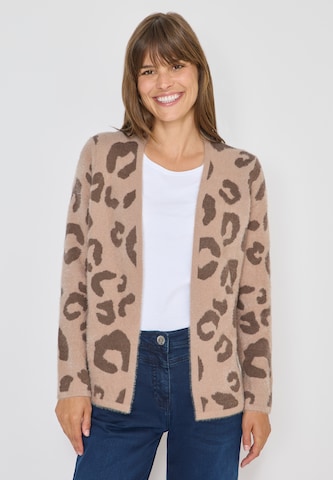CECIL Knit Cardigan in Brown: front