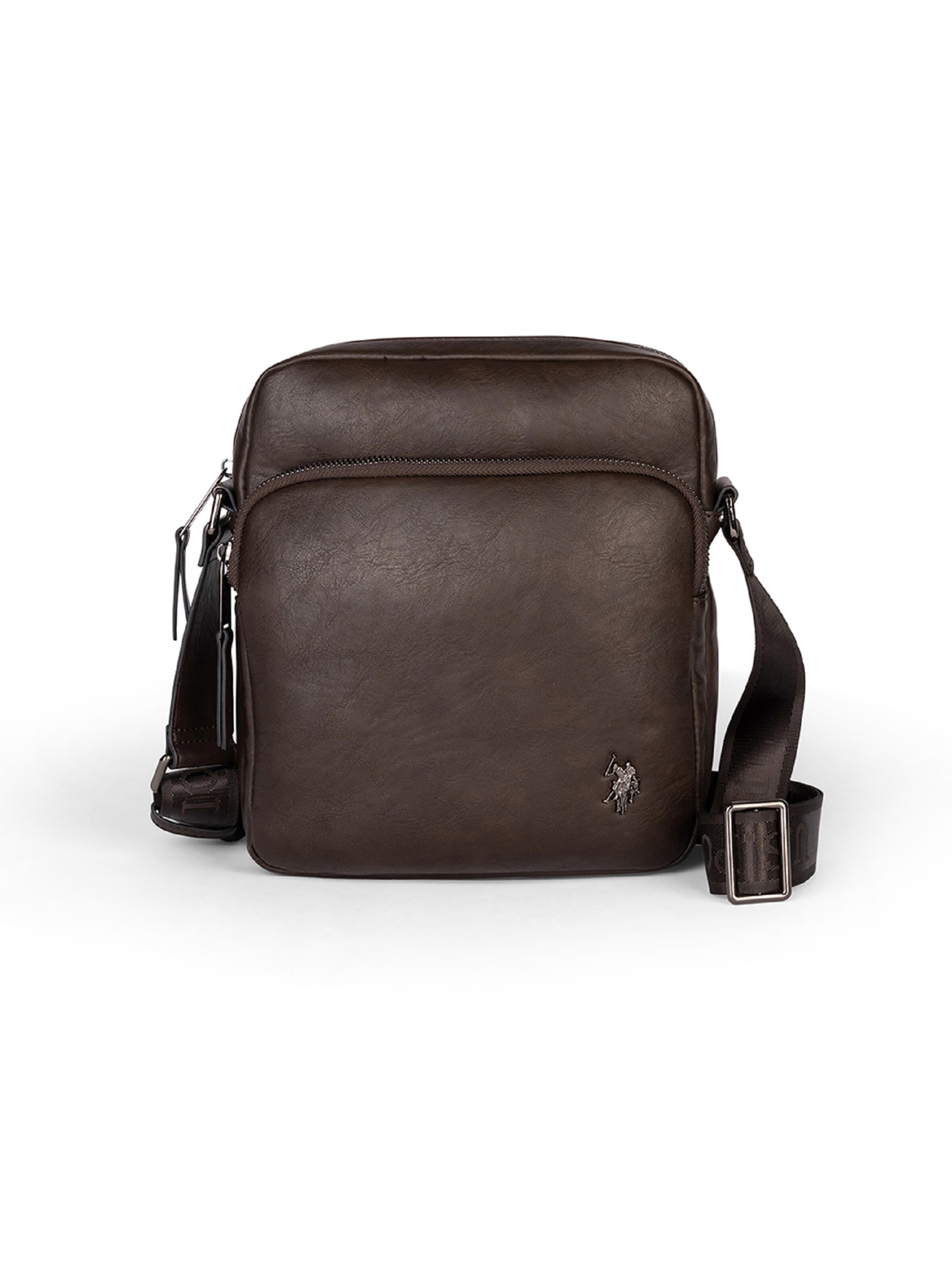 Borsa a tracolla di U.S. POLO ASSN. in marrone: frontale