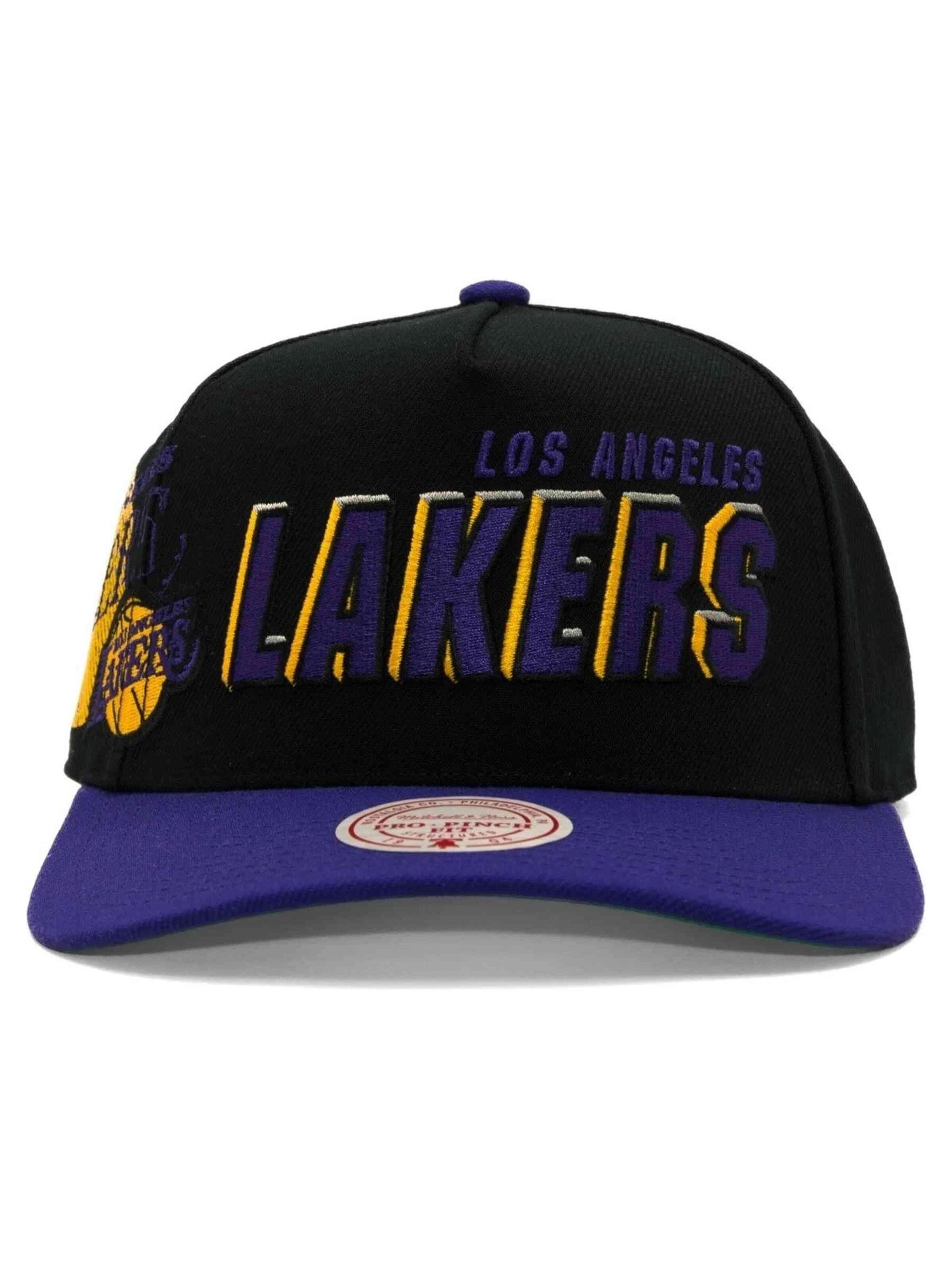 Mitchell & Ness Cap 'Gorra mitchell & ness negra lakers best in class pro snapback' in 54-64 in Black, Item view