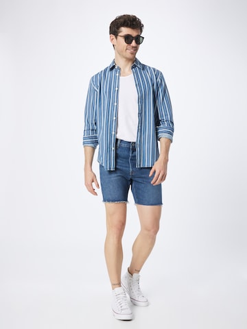 LEVI'S ® Regular Jeans '501  93 Shorts' i blå