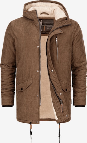 Veste d’hiver 'Ledley' INDICODE JEANS en marron : devant
