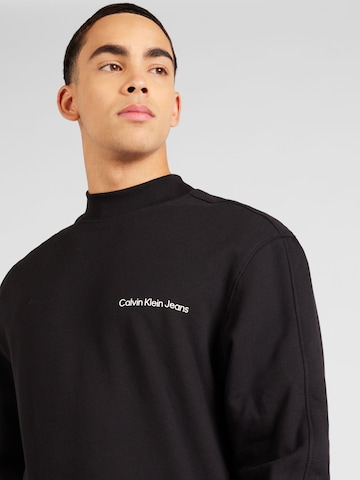 Calvin Klein Jeans Sweatshirt 'INSTITUTIONAL' in Schwarz