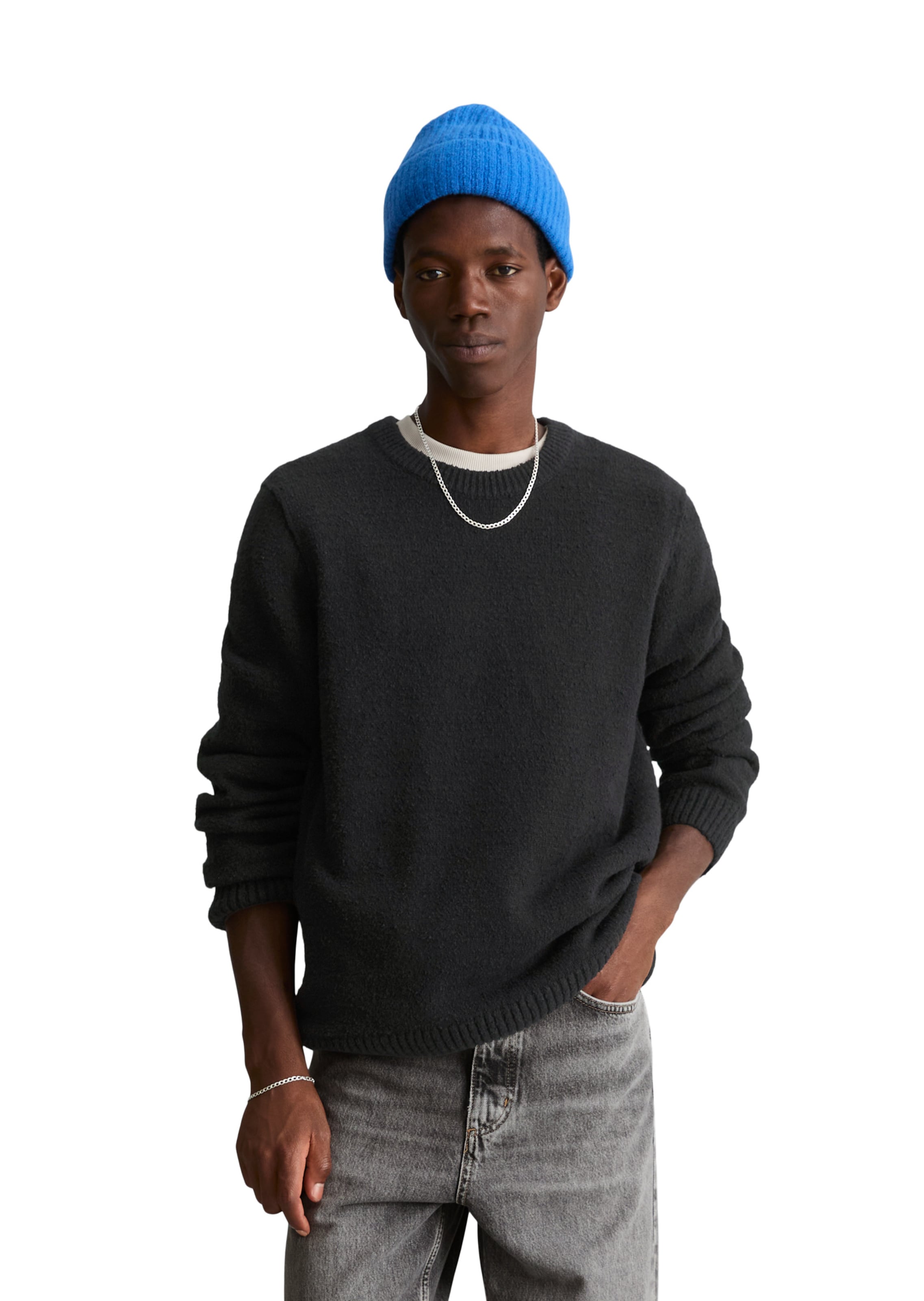 Marc O'Polo DENIM Trui in Zwart: voorkant