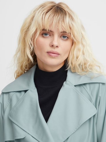 ICHI Between-seasons coat 'Funola' in Blue