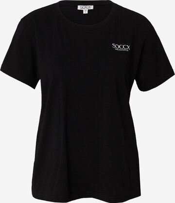 Soccx - Camiseta en negro: frente