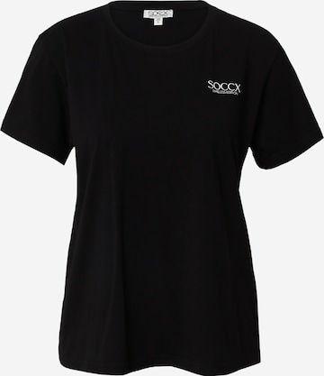 Soccx T-shirt i svart: framsida