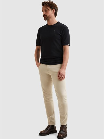 T-Shirt 'T-shirt in cotton/modal with texture' VANGUARD en bleu